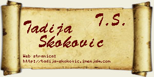 Tadija Skoković vizit kartica